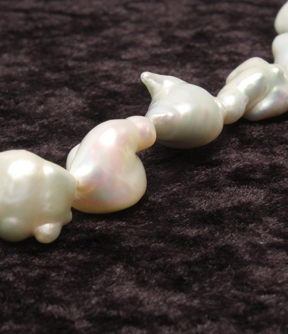 美品 ネックレス SV バロックパール 9-20mm レディース