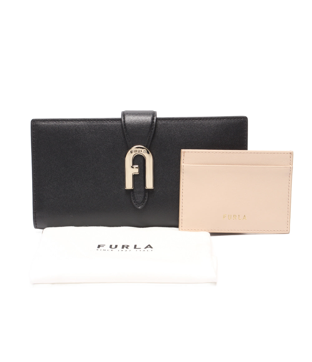 美品 FURLA 長財布 ソフィアグレイニーコンチネンタル レディース フルラ