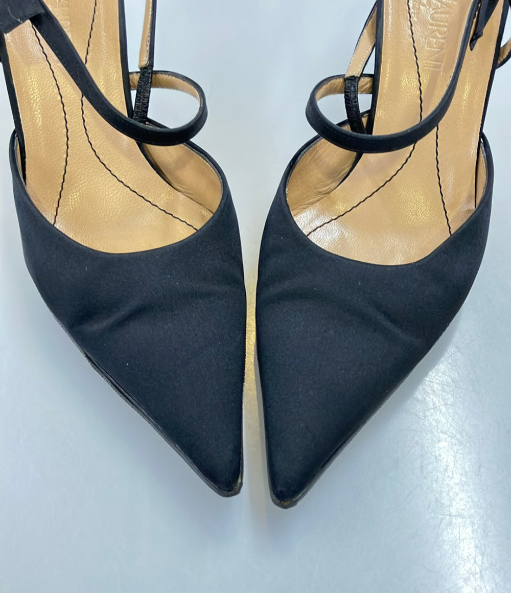 YVES SAINT LAURENT ポインテッドトゥ スリングバックパンプス レディース SIZE 37 (24.5cm) イヴ・サンローラン