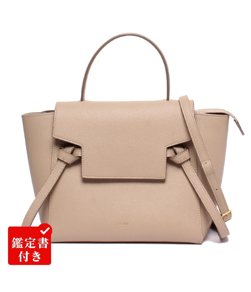 CELINE 2WAYハンドバッグ ショルダーバッグ 肩掛け ベルトバッグ ナノ 