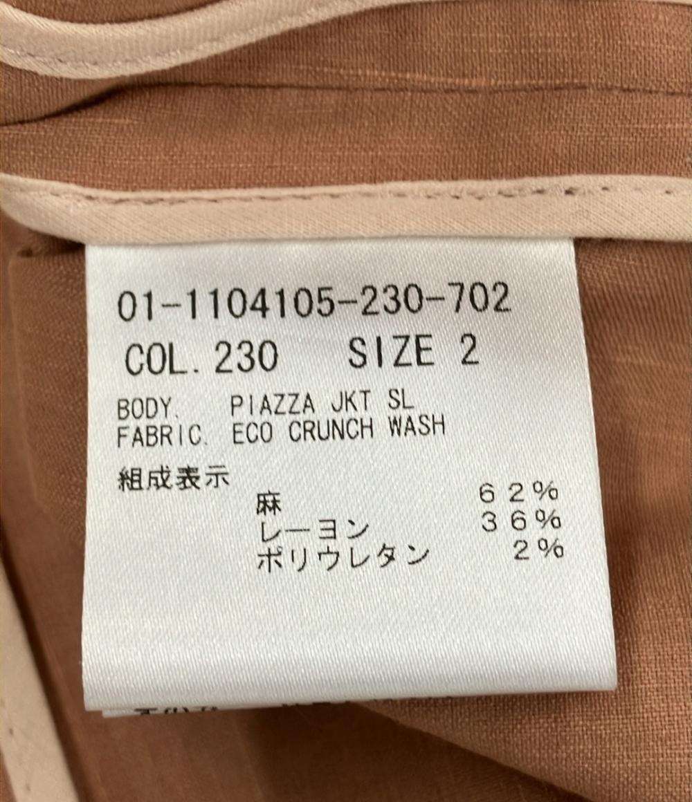 美品 セオリー テーラードジャケット Eco Crunch Wash Piazza レディース SIZE 2 (M) theory