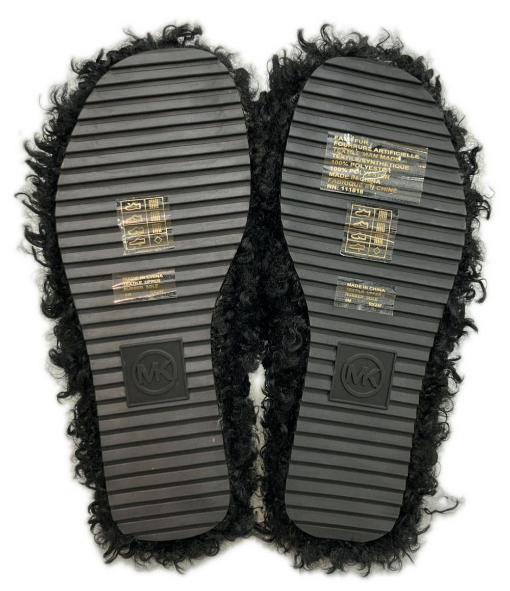 美品 MICHAEL KORS フェイクファートングサンダル 40F4ANFAID レディース SIZE 6 (23cm) マイケルコース