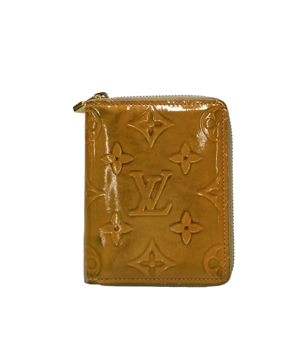 LOUIS VUITTON ラウンドファスナー二つ折り財布 ブルーム ヴェルニ