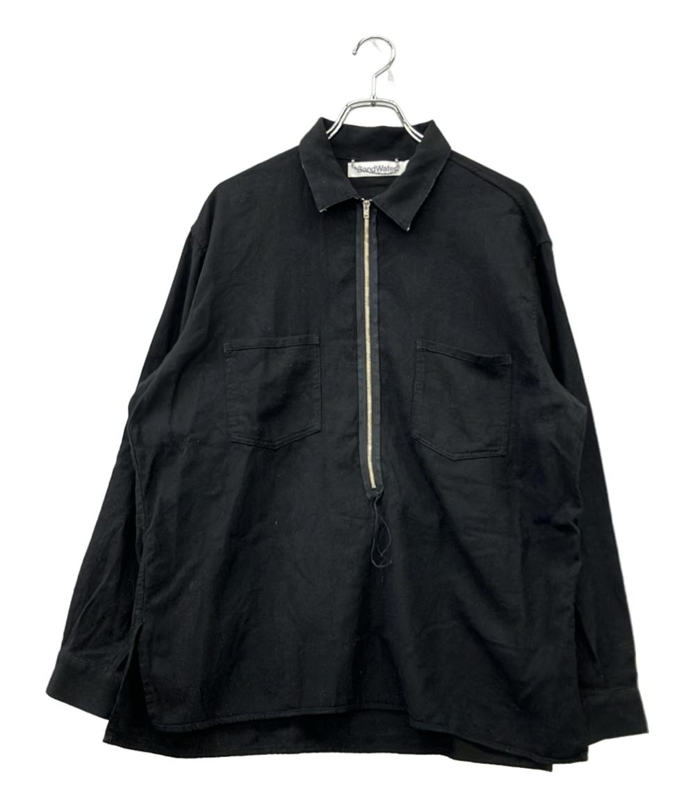 Sandwaterr 長袖Tシャツ RESEARCHED HALF ZIP SHIRT SW-S0204 メンズ