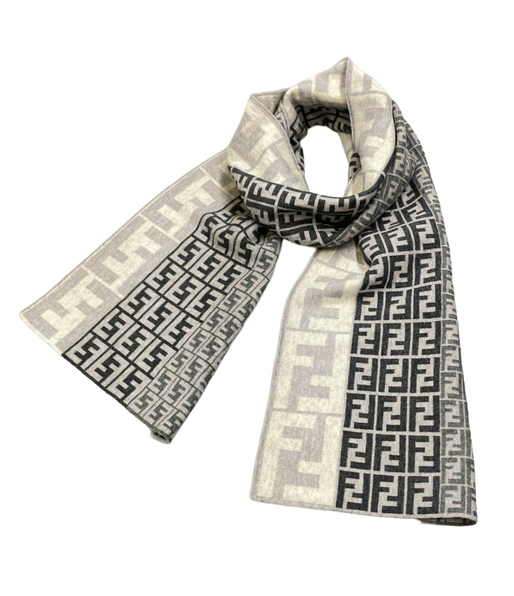 FENDI 幾何学模様 ズッカ柄 マフラー グレー系 FENDI マフラー ズッカ