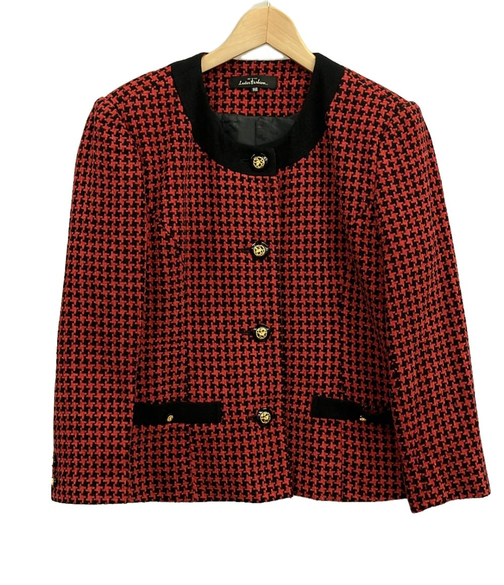 美品 ノーカラージャケット レディース SIZE 9AR (M) LADIES FASHION 