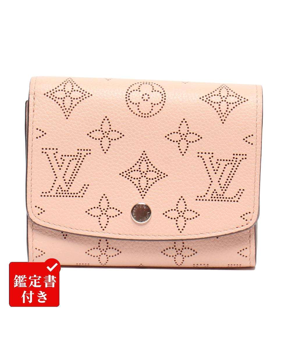 【ニャンちゃん】ルイヴィトン ポルトフォイユ イリス コンパクト 二つ折り LOUIS VUITTON ルイヴィトン 二つ折り財布 レディース マヒナ