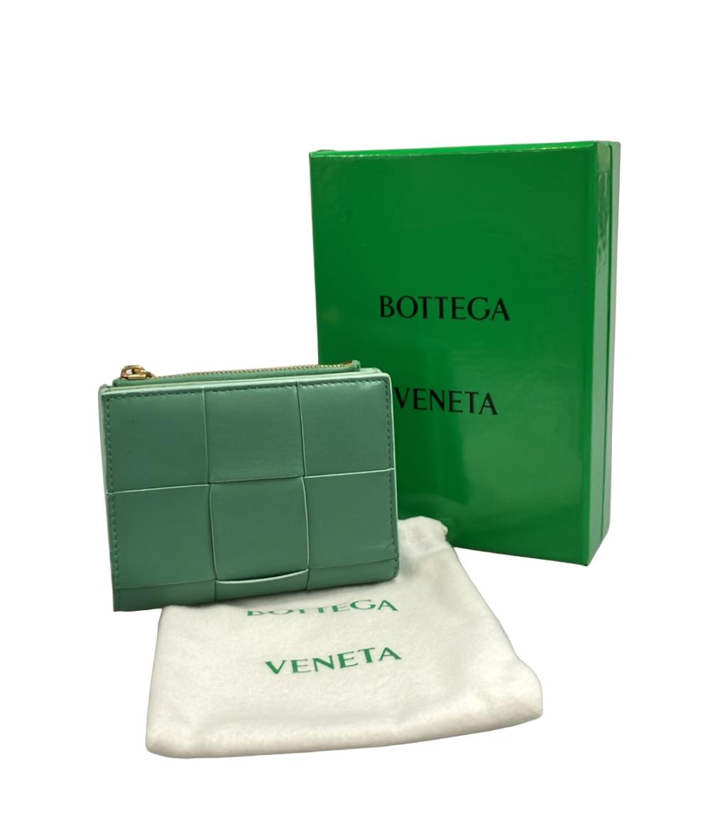 BOTTEGA VENETA 二つ折り財布 マキシイントレチャート カセット レディース ボッテガ・ヴェネタ