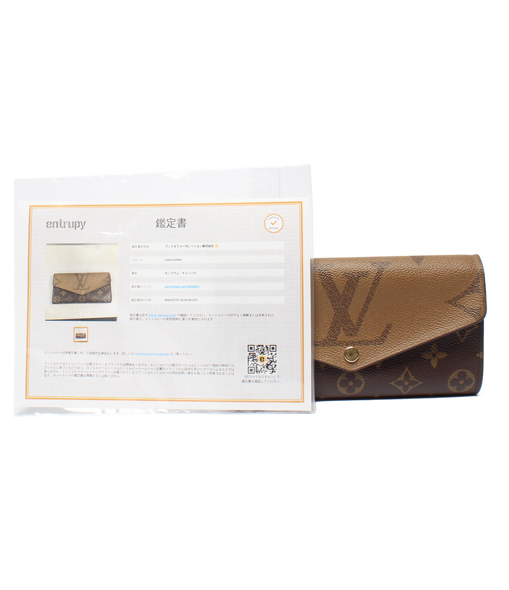 LOUIS VUITTON 長財布 ポルトフォイユ・サラ モノグラム×モノグラムジャイアント リバース M80726 レディース ルイ・ヴィトン
