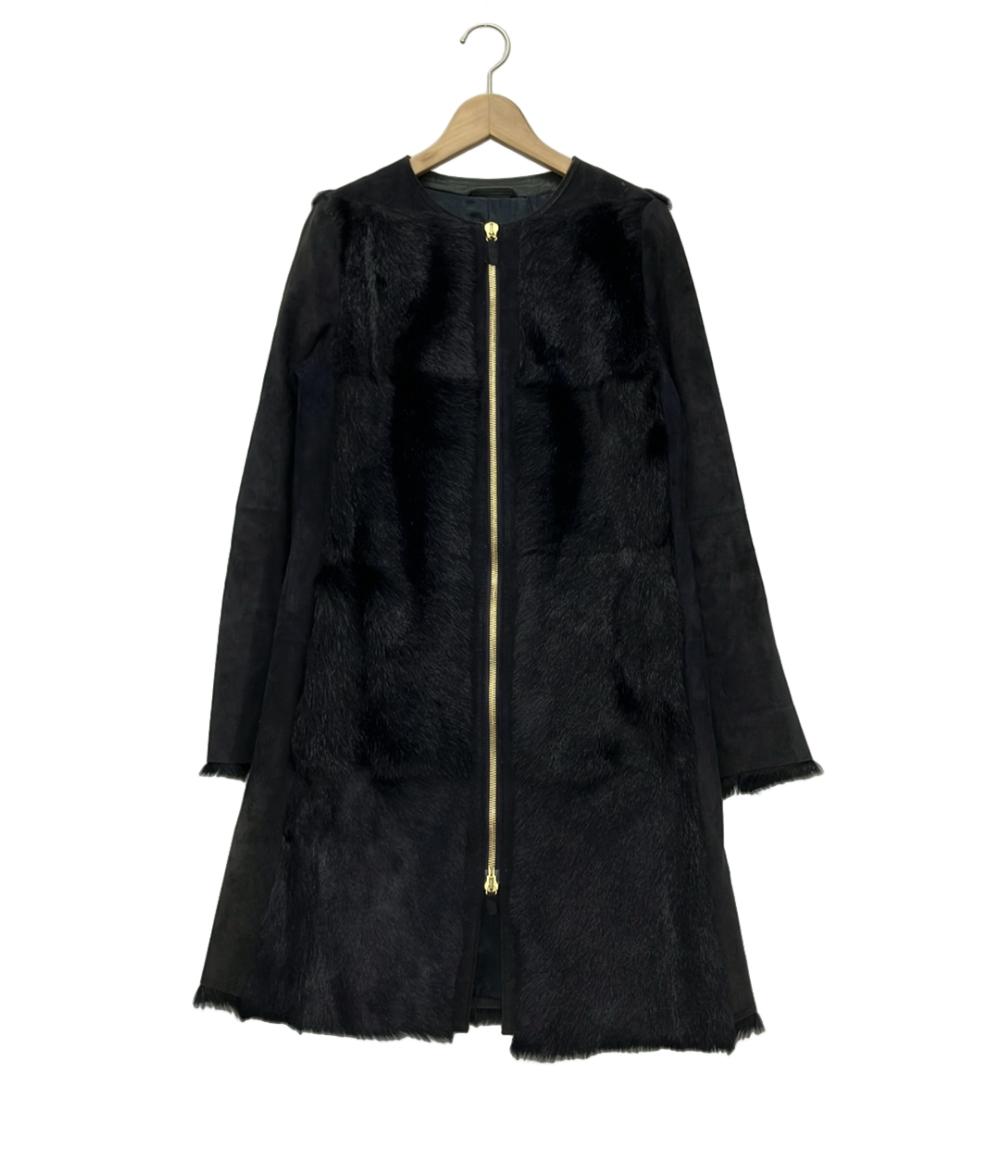 Emporio armani レザーコート　イタリア製　38 エンポリオ・アルマーニ レザーコート レディース SIZE TG 42 (XL