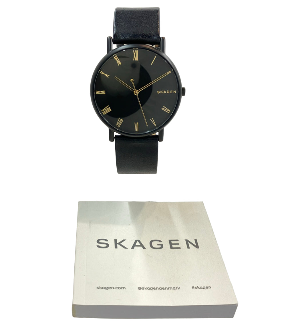 SKAGEN 腕時計 クオーツ ブラック SKW6489 メンズ スカーゲン