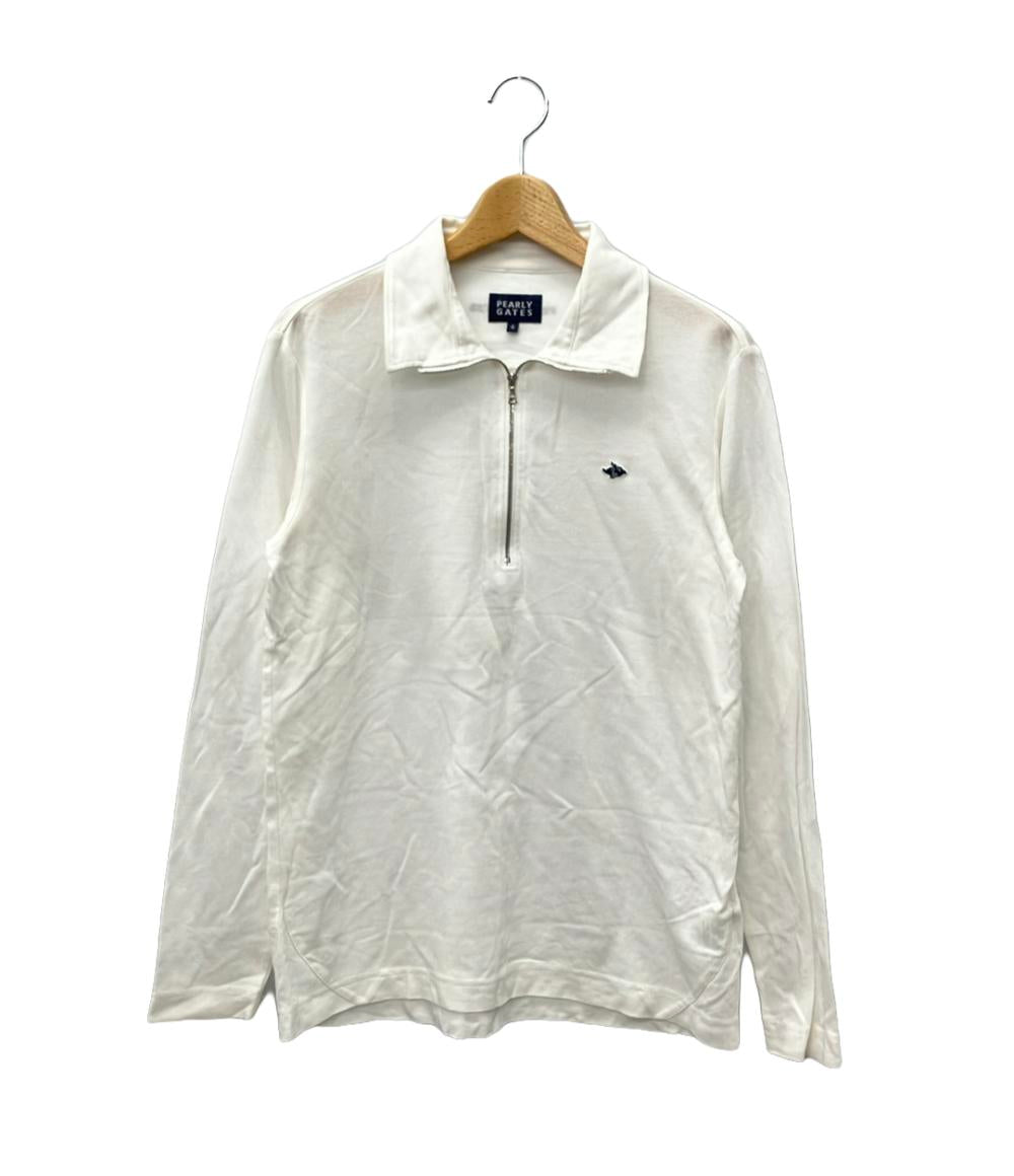 パーリーゲイツ ハーフジップ長袖ポロシャツ メンズ SIZE 4 (L) PEARLY 