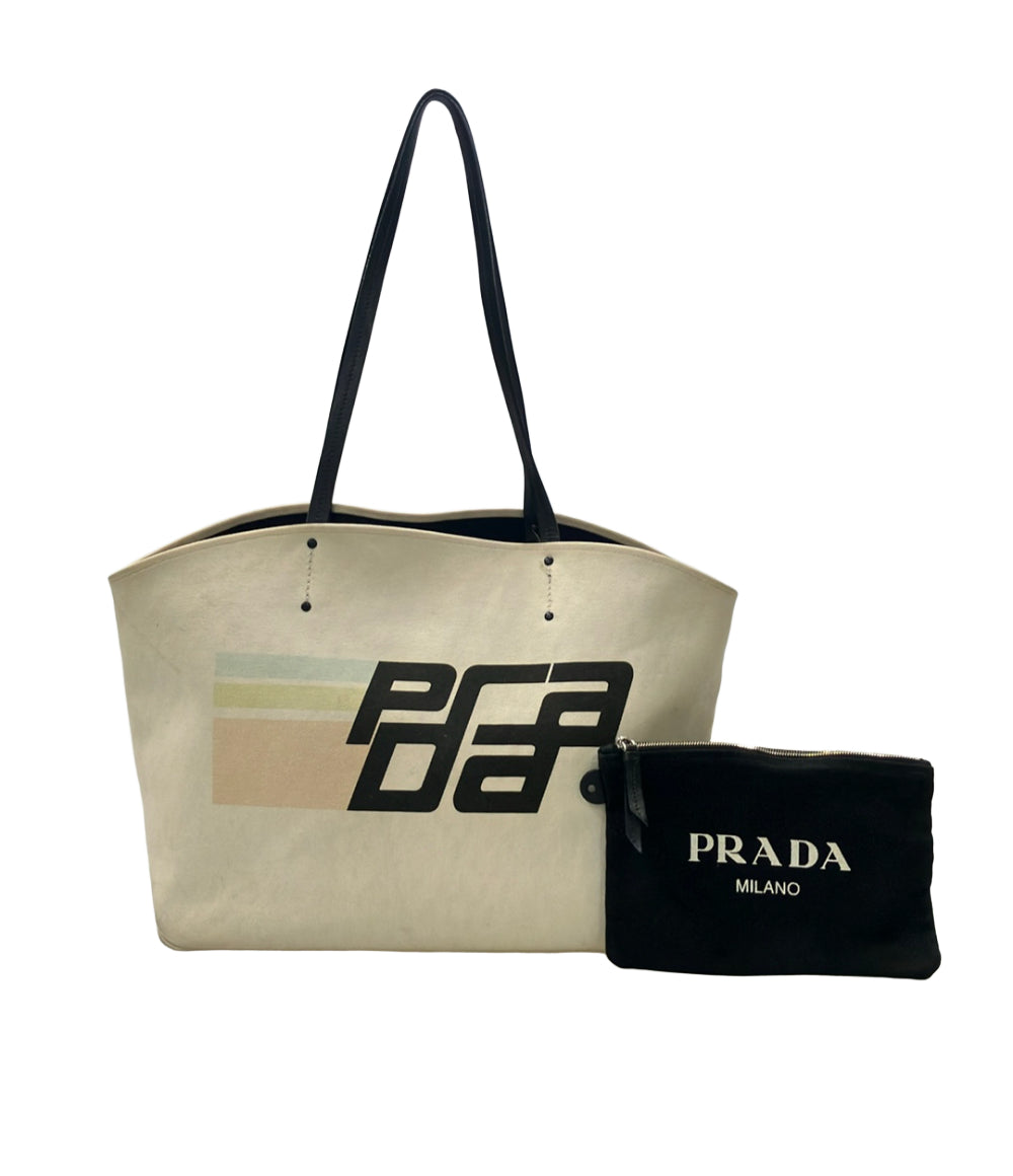 PRADA トートバッグ レーシングロゴ レディース プラダ