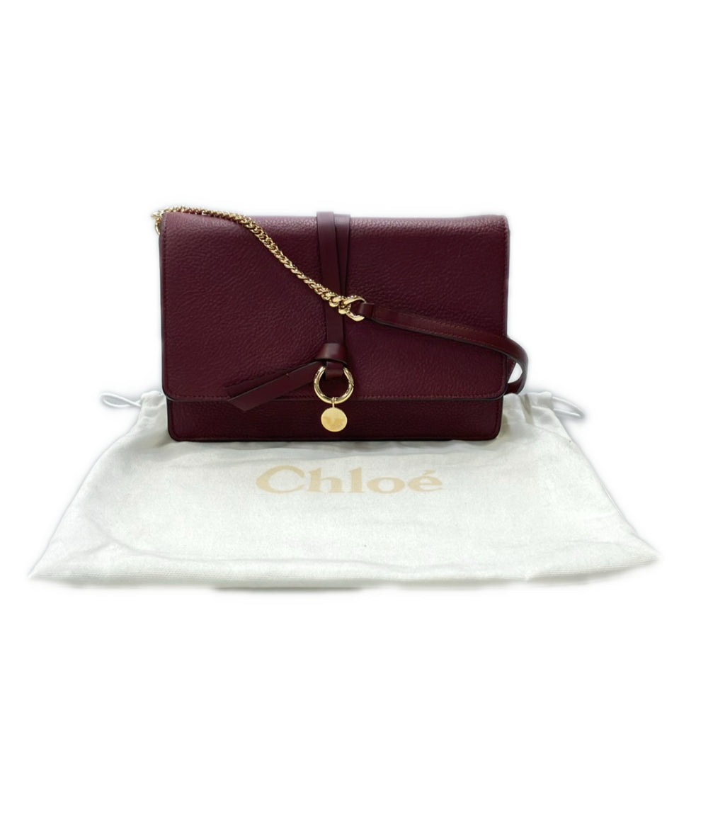 Chloe ショルダーバッグ 斜め掛け チェーン ALPHABET アルファベット CHC21WP727F57 レディース クロエ