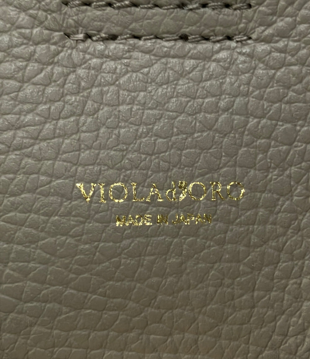 美品 VIOLAd'ORO ハンドバッグ ショルダーバッグ 2WAY 斜め掛け レザー レディース ヴィオラドーロ