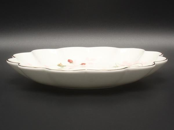 美品 ウエッジウッド ペタルトレイ 皿 24cm ワイルドストロベリー WEDGWOOD