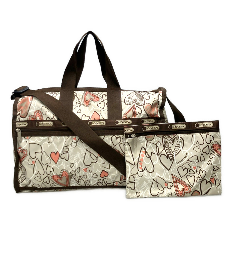 LeSportsac ボストンバッグ ハート柄 レディース レスポートサック