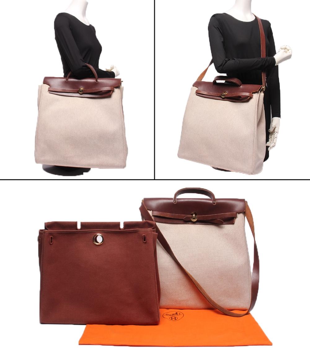 HERMES 2wayハンドバッグ ショルダーバッグ 斜め掛け □F刻印 エールバッグMM レディース エルメス