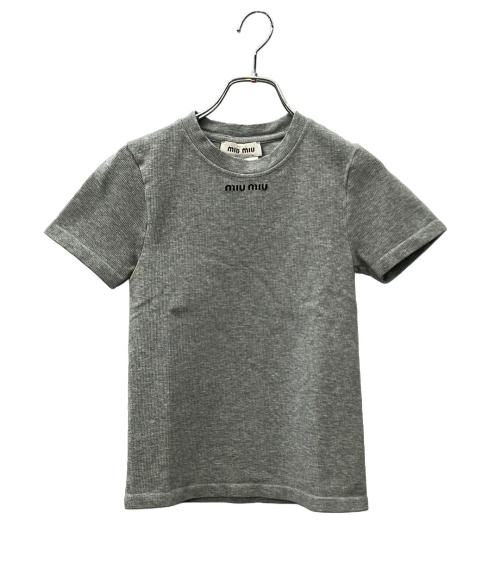 ミュウミュウ　Tシャツ　Sサイズ Miu Miu 半袖Tシャツ 24SS レディース SIZE M ミュウ ミュウ – Rehello