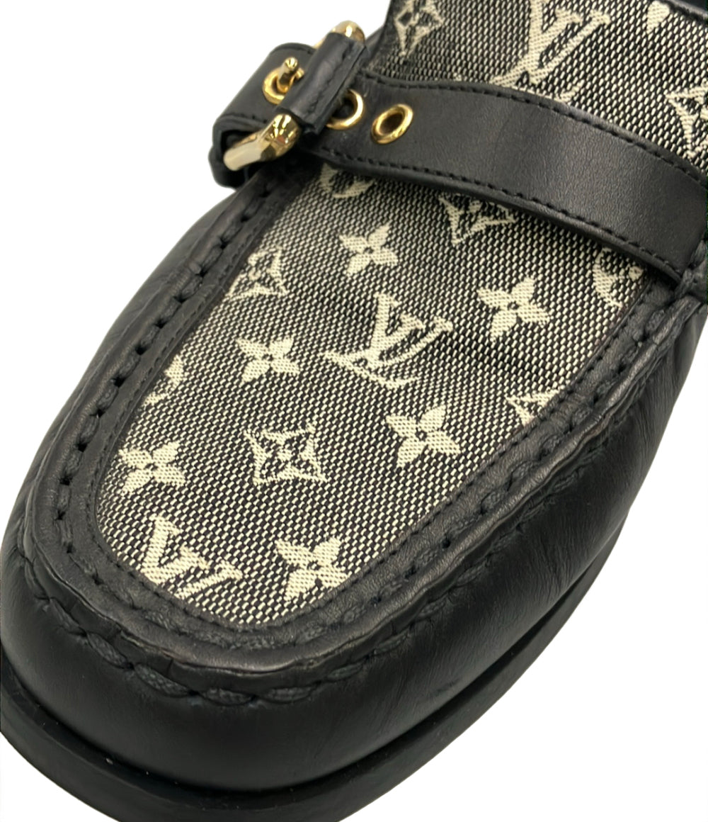 LOUIS VUITTON ローファー ドライビングシューズ モノグラムミニ レディース SIZE 37 ルイ・ヴィトン