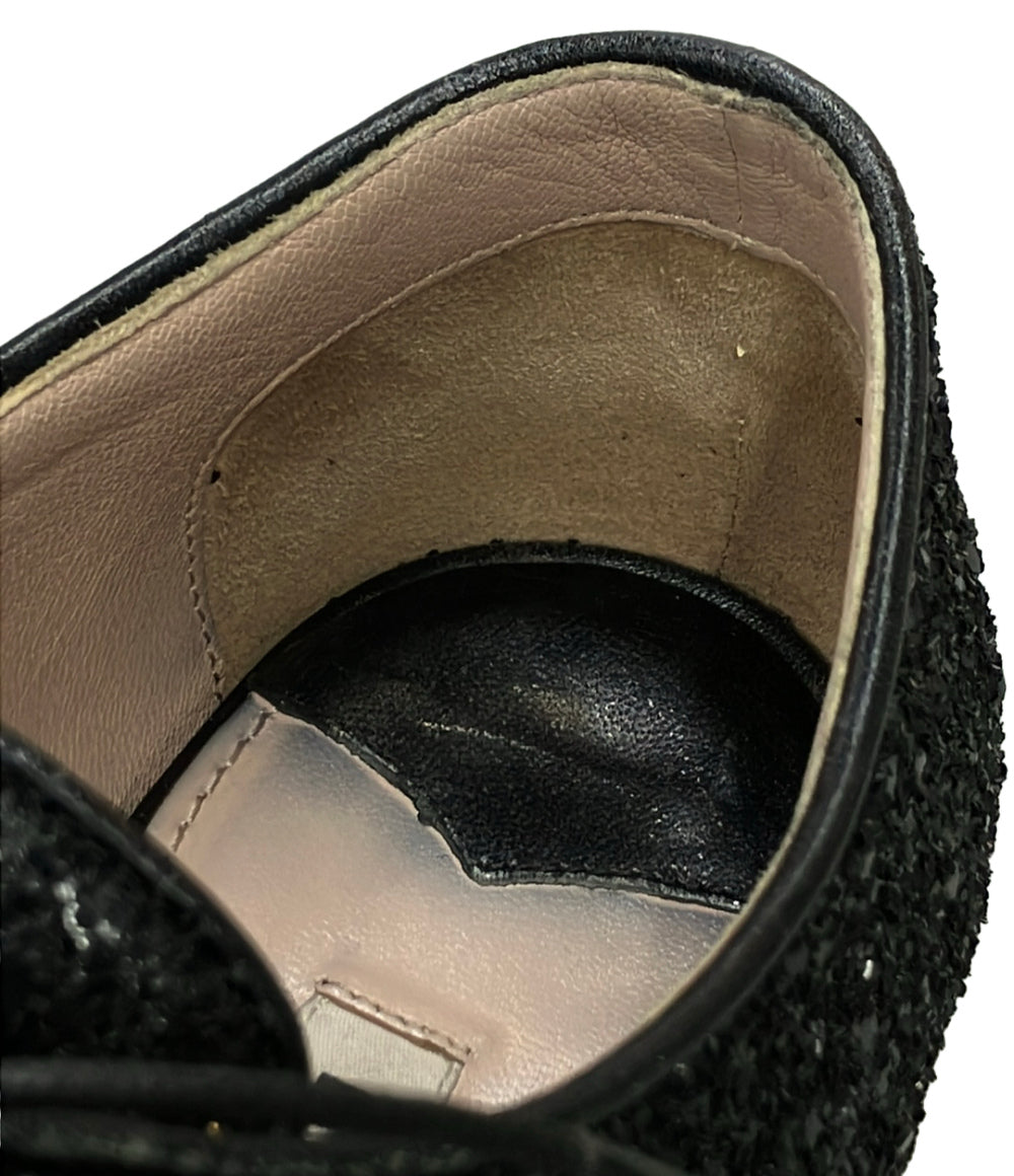Miu Miu グリッター レースアップシューズ レディース SIZE 37 (23.5cm) ミュウ ミュウ