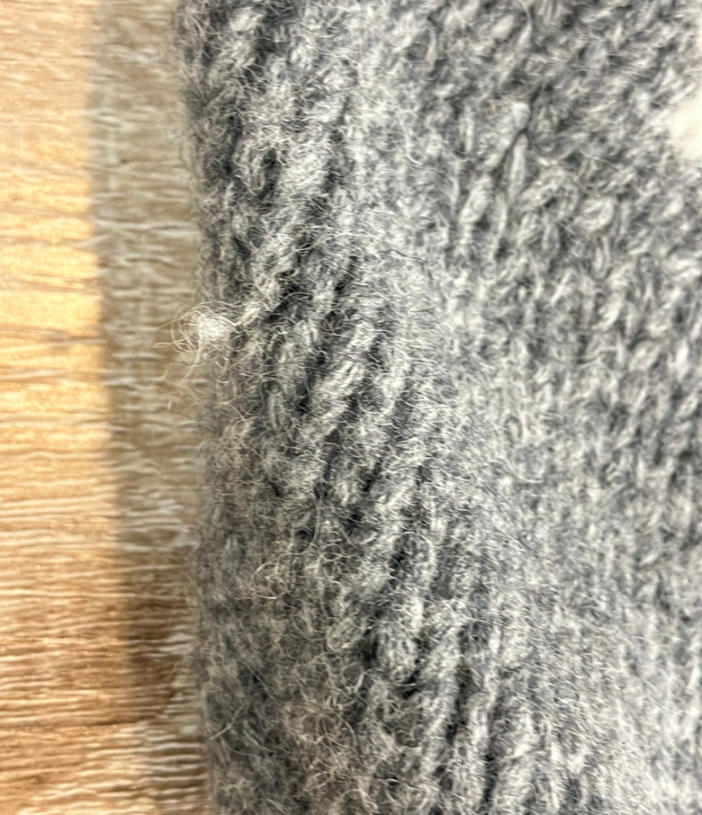 MACHATT 半袖ニット ノルディック柄 ローゲージ レディース マチャット