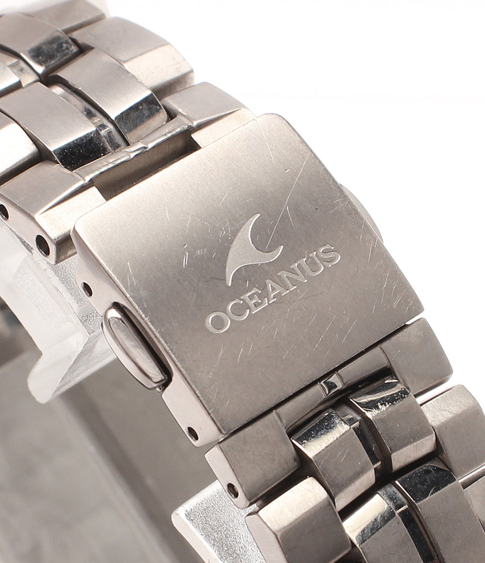 CASIO 腕時計 オシアナス マンタ ソーラー ブラック OCW-S1400 メンズ カシオ