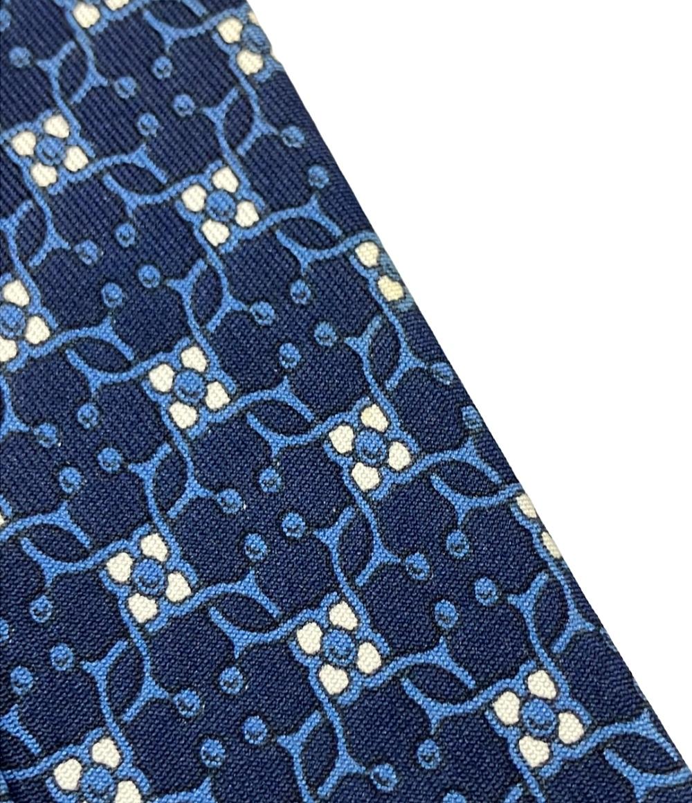 HERMES ネクタイ シルク100% メンズ エルメス