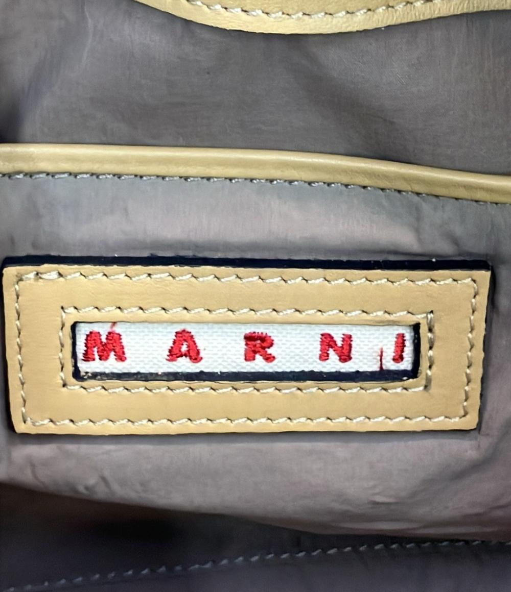 美品 MARNI 2WAY ハンドバッグ ショルダーバッグ 斜め掛け レディース マルニ