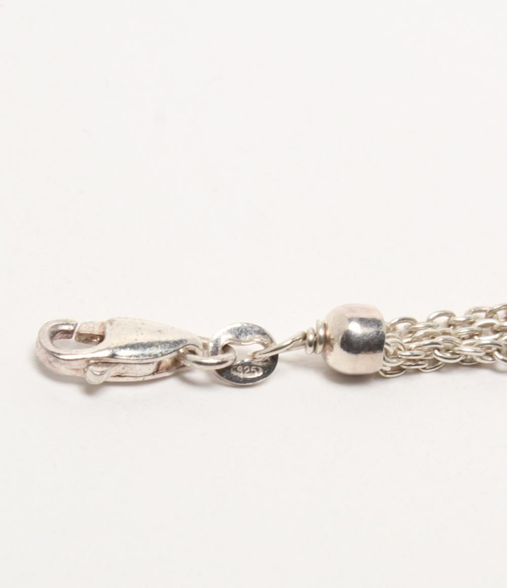 4連ネックレス ブレスレット SV925 七宝 エマイユ 2点セット レディース