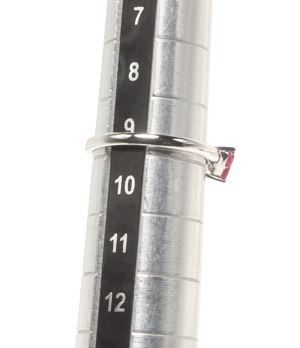 美品 STAR JEWELRY リング 指輪 K18 ルビー0.25ct レディース SIZE 9号 スタージュエリー