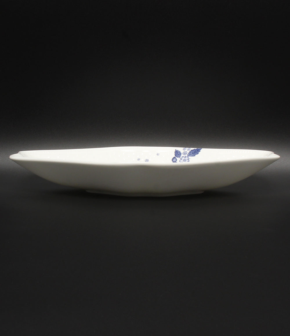 美品 WEDGWOOD マルチディッシュ 皿 30cm ストロベリー ブルーム インディゴ ウェッジウッド