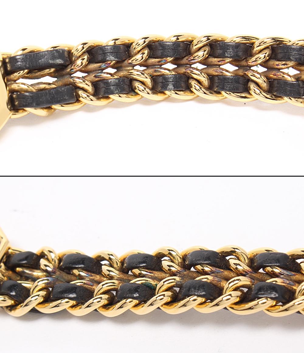 CHANEL 腕時計 プルミエール M クオーツ ブラック H0001 レディース シャネル