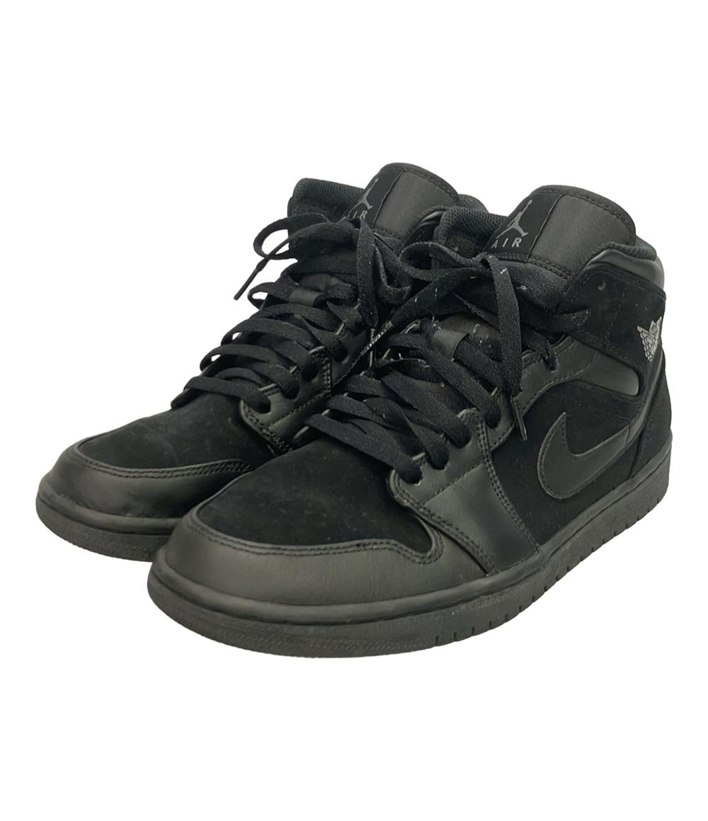ナイキ ミドルカットスニーカー Triple Black Air Jordan 1 Mid