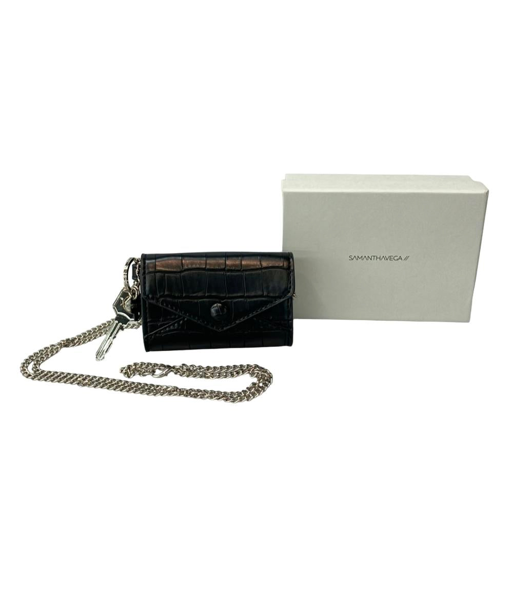 美品 サマンサベガ カードケース ショルダーチェーン付き レディース Samantha Vega