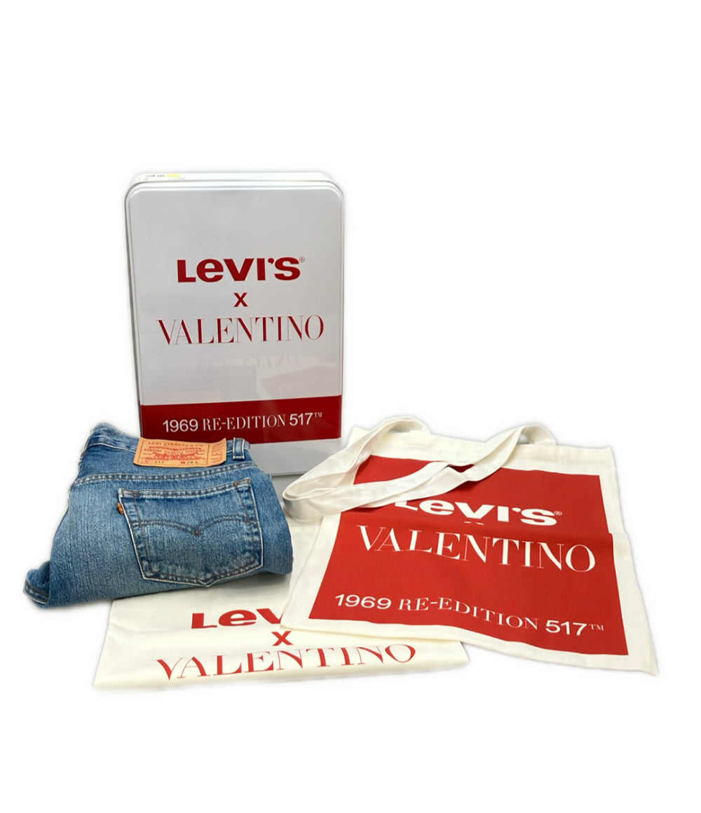 美品 Levi's デニムパンツ ×VALENTINO 1969 RE-EDITION 51 缶入り トートバッグ 21SS VB0DD11R7FJ レディース SIZE 26 (M) リーバイス