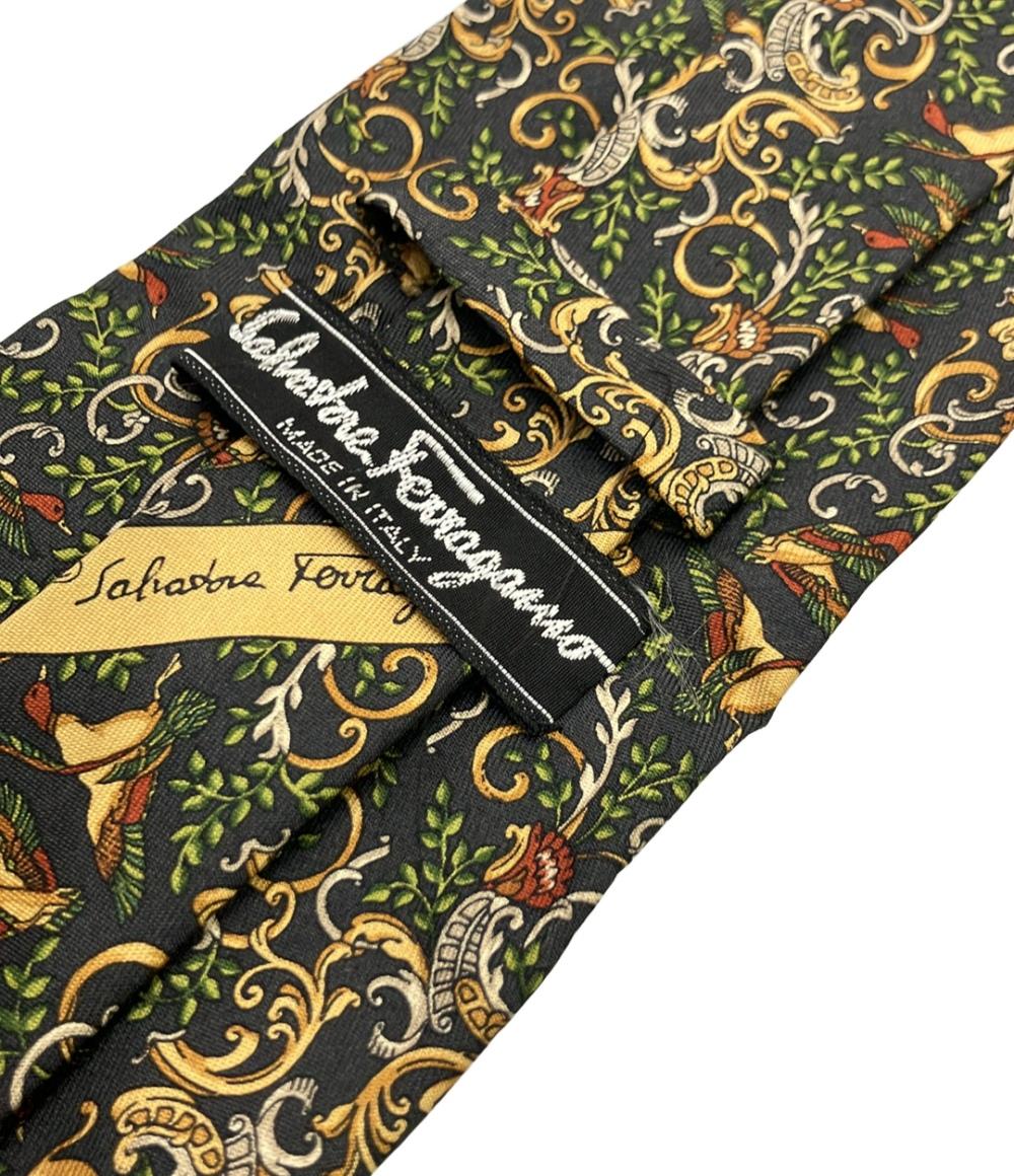 Salvatore Ferragamo ネクタイ シルク100% メンズ サルヴァトーレフェラガモ