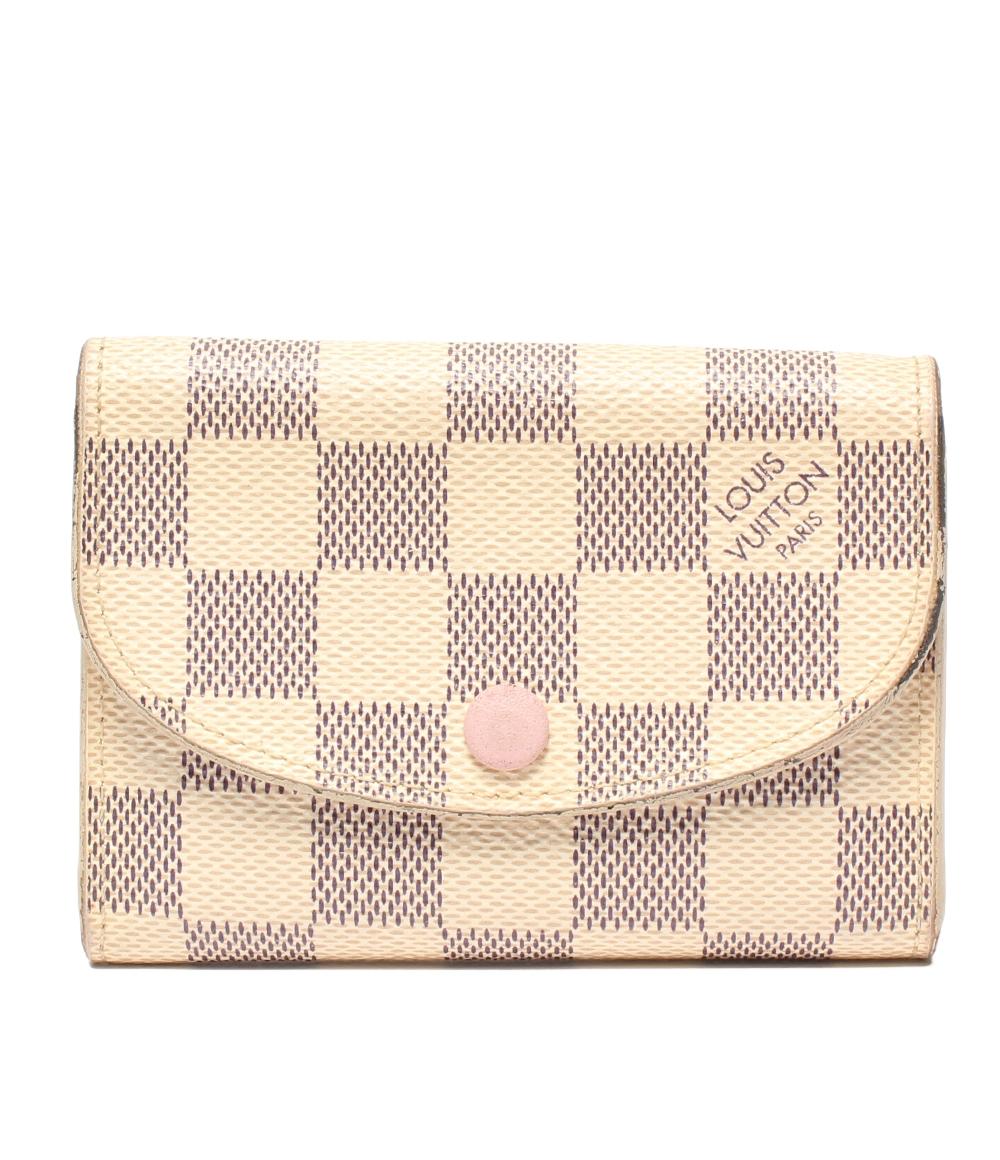 LOUIS VUITTON コインケース ミニ財布 ポルトモネ・ロザリ ダミエ