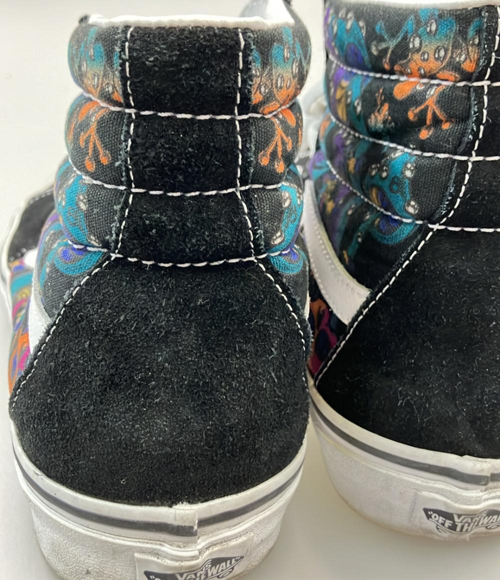 VANS ハイカットスニーカー ドクロ キノコ TRIPPY DRIP BLACK MULTI メンズ SIZE 28.0 (XL) バンズ