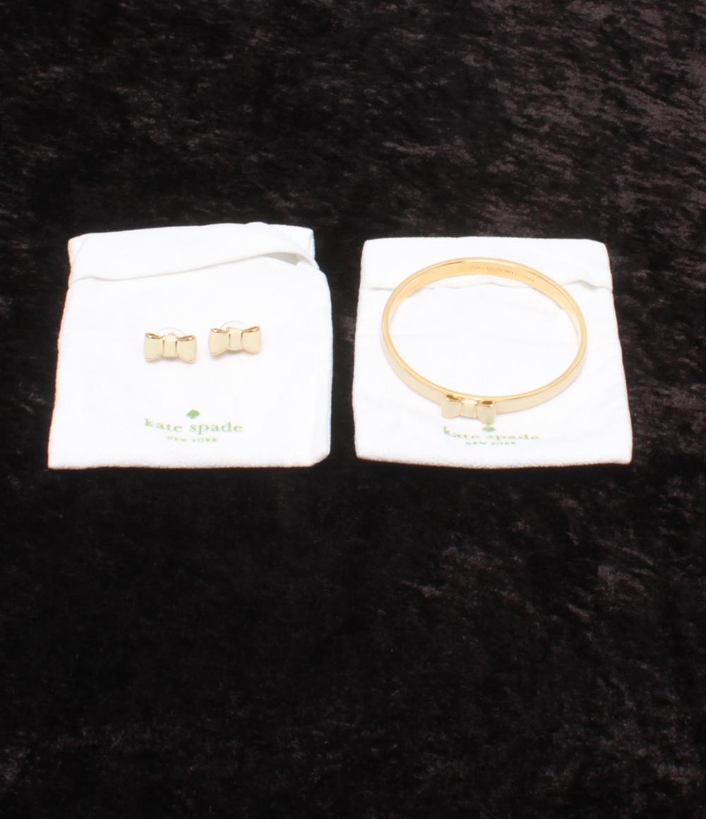 ケイトスペード バングル ピアスリボンモチーフ 2点セット レディース kate spade