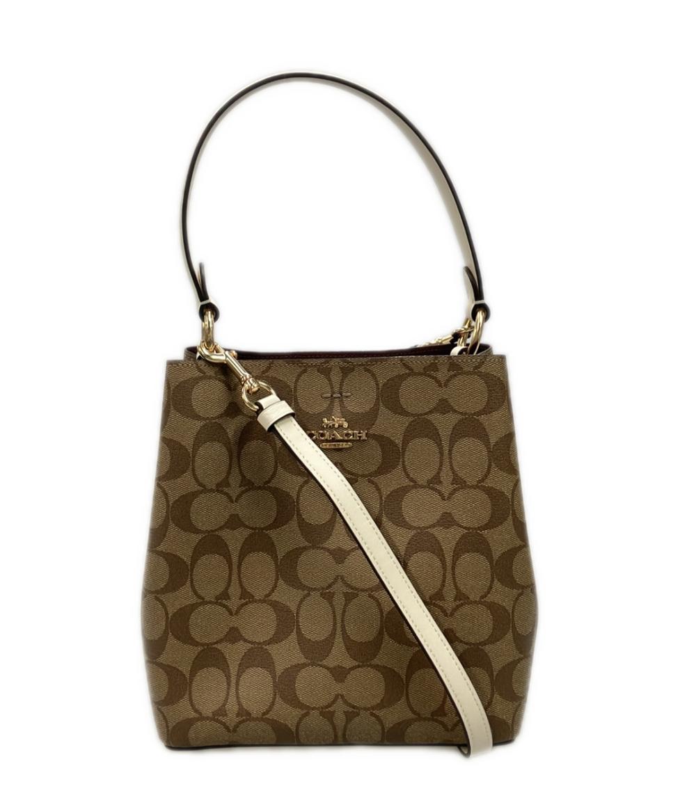 美品』COACH コーチ ショルダーバッグ シグネチャー レザー レッド