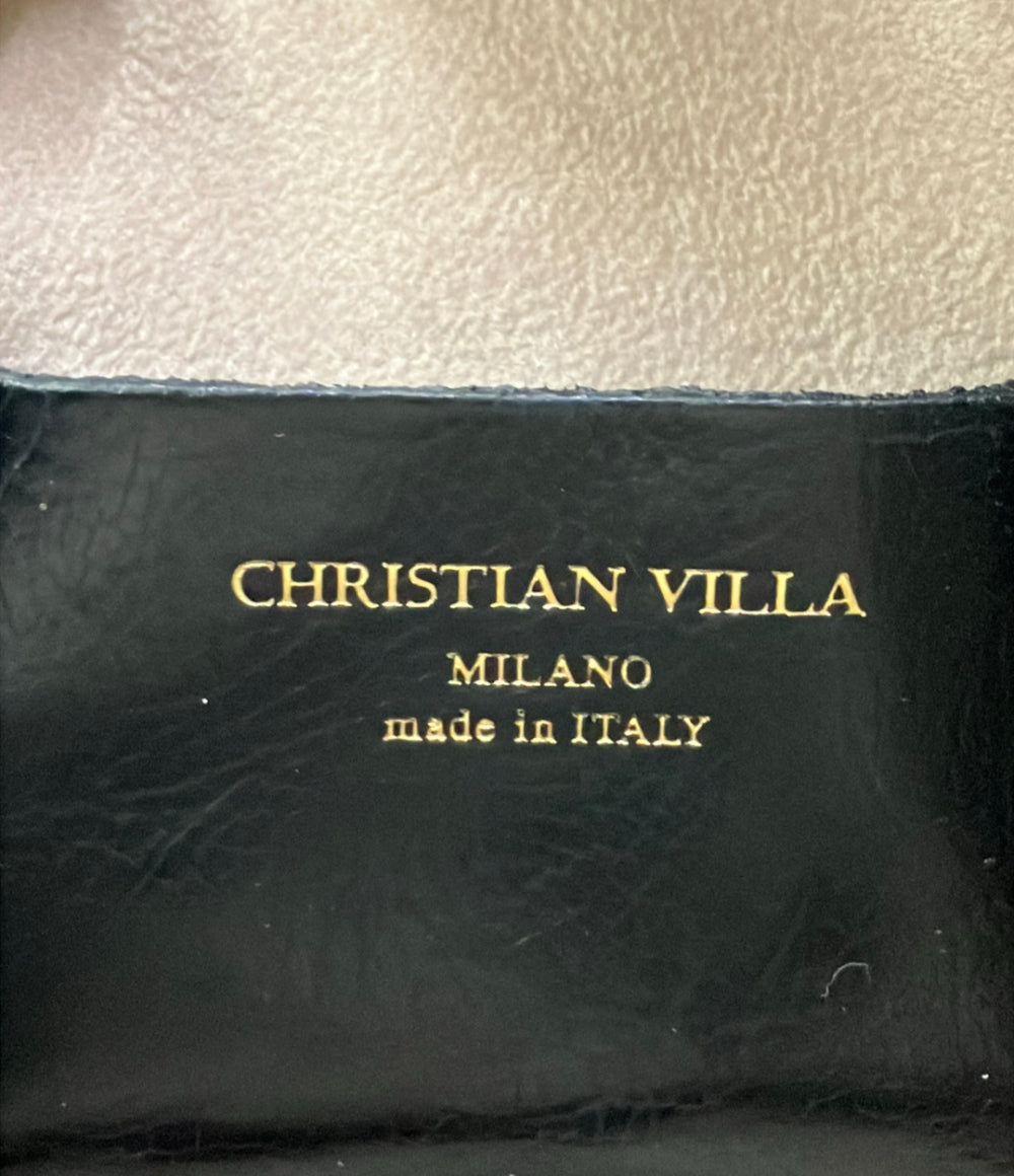 美品 CHRISTIAN VILLA ハンドバッグ ショルダーバッグ 2WAY 斜め掛け レディース クリスチャンヴィラ