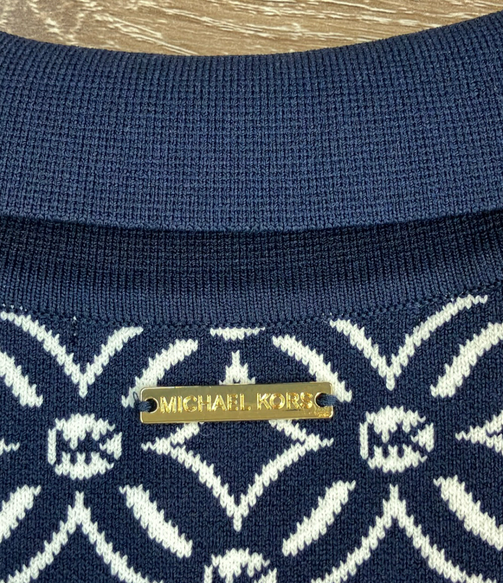 美品 MICHAEL KORS 半袖ニットワンピース JF4820FJL レディース SIZE XS マイケルコース