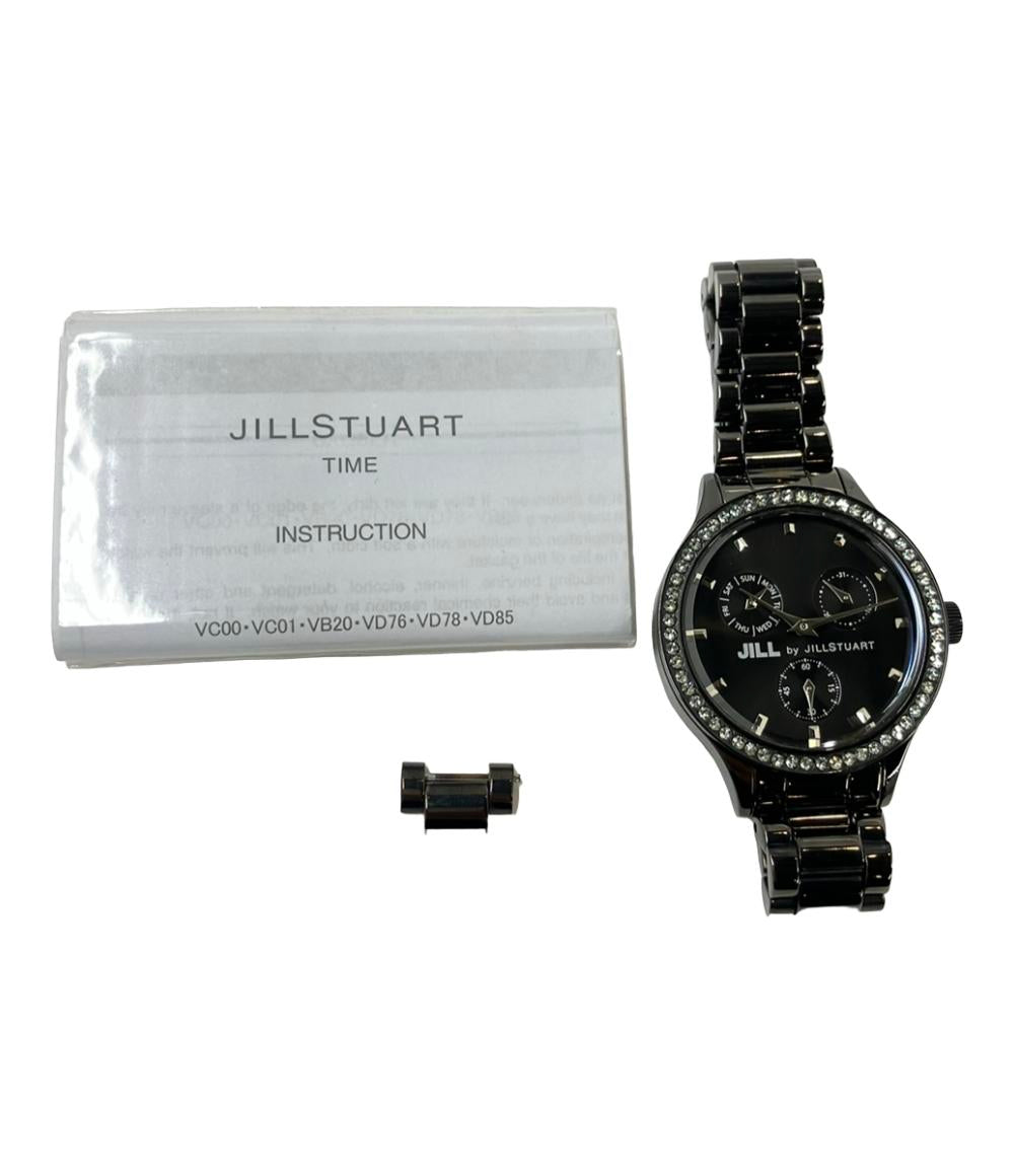JILLSTUART 腕時計 クオーツ ブラック VD76-D003 レディース ジルスチュアート
