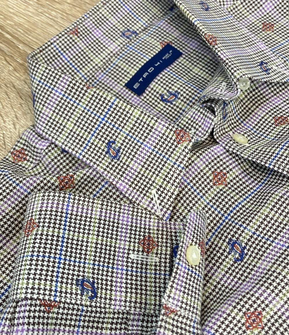 ETRO 長袖シャツ 千鳥格子 ハウンドトゥースチェック柄 15AW 152-1K320-3120 メンズ SIZE 41 (L) エトロ