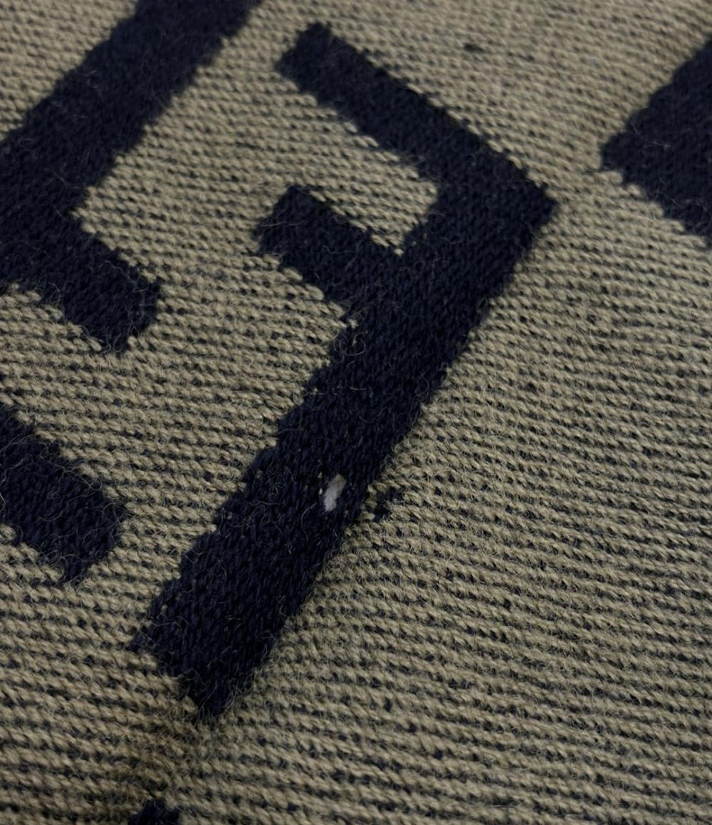 フェンディ マフラー ウール 100% ズッカ柄 ユニセックス FENDI