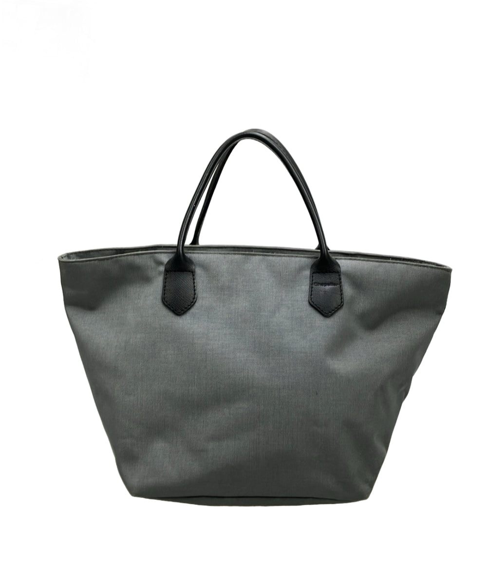 【定番・超人気】エルベシャプリエ ハンドバッグ レザー グレー Herve Chapelier ハンドバッグ レザー ナイロン レディース エルベ