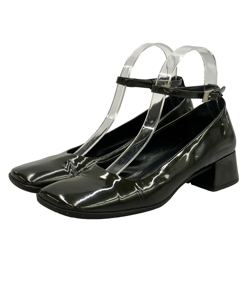 PRADA エナメルアンクルストラップパンプス レディース SIZE 37 (24cm