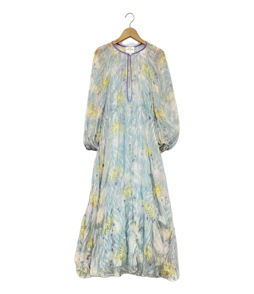 美品 フォルテ フォルテ 長袖ワンピース ペチコート付き レディース  