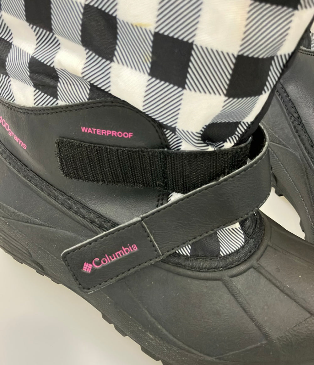 Columbia スノーブーツ 防寒 ギンガムチェック柄 BY1311-010 キッズ SIZE 22.0 コロンビア